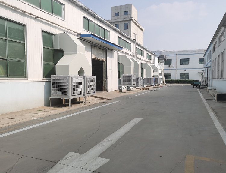 濕簾冷風機可以選擇部分區域的局部崗位降溫